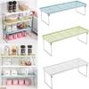 Support Storage Kitchen One Tier Organiser Shelf Jar Rack Pantry Practical Cupboard Convenient