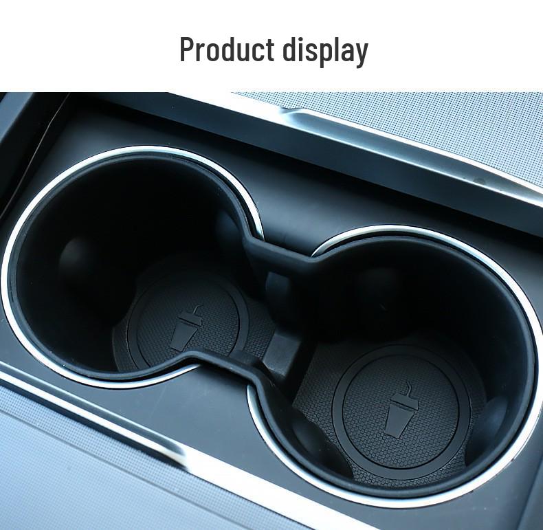 Tesla Model Y/3 Cup Holder Storage Tray Mat Accessory