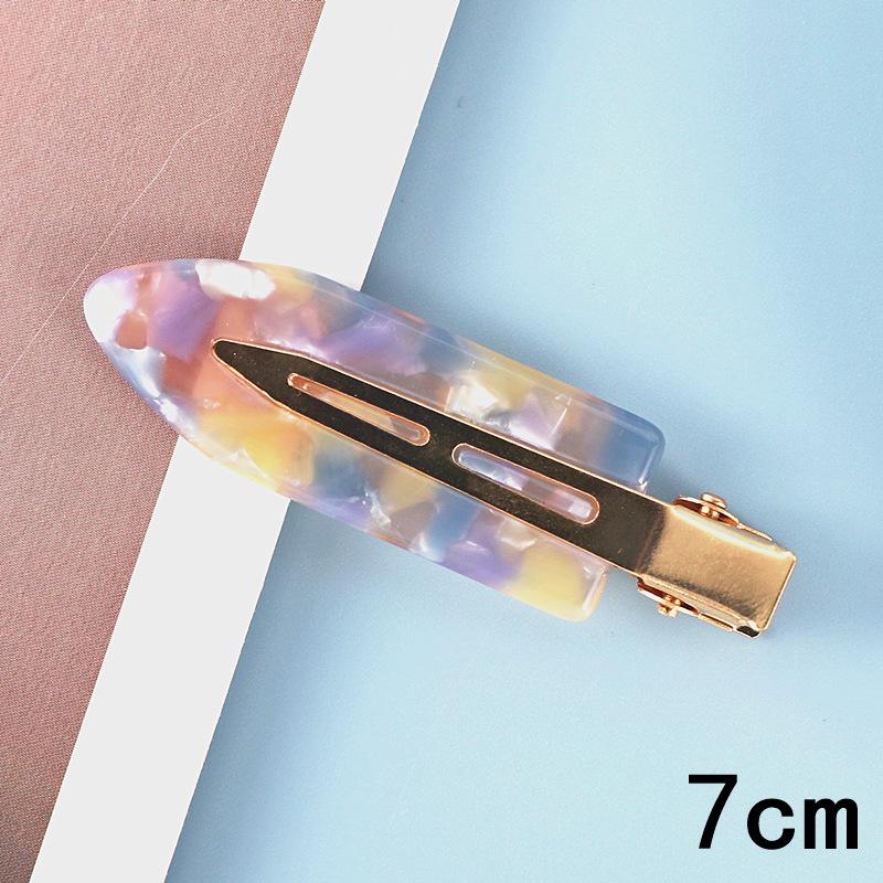 Japanese & Korean Style Seamless Metal Hairpin - Frosted Women's Bangs Side Clip