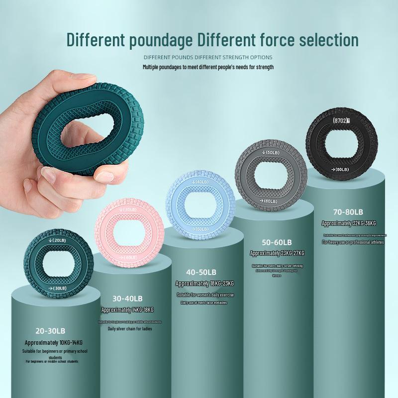 Dual-Force Grip Ring: Silicone Fitness Training Gear for Finger & Wrist Strengthening