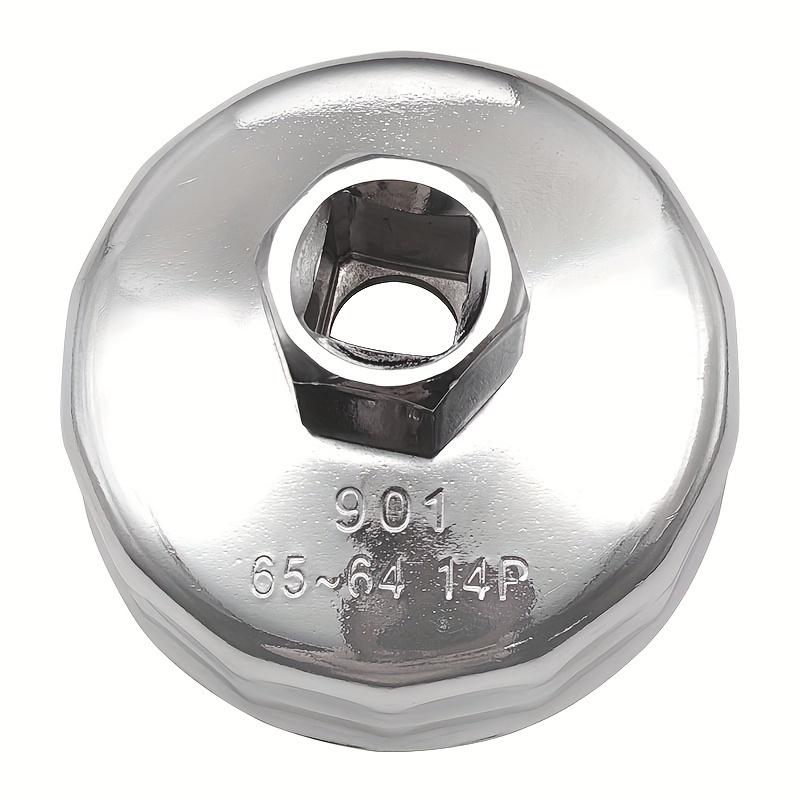 1pc 901 Model 14-Sided Oil Filter Wrench - Effortless Filter Housing Removal Tool Durable Construction 65mm-64mm for Auto Repair