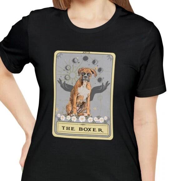 Boxer Dog Shirt Boxer Mom tShirt Boxer Dog Tarot Card Shirt Boxer Lover t-Shirt M
