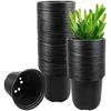 Thickened Plastic Succulent Pot Plant Cup With Waterproof Label 4-inch Plastic Plant Pots Garden Pots Round -Seedling Pots