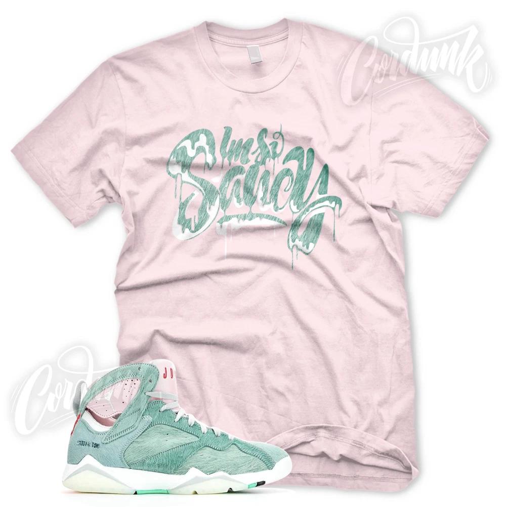 

Розовая SAUCY футболка для кроссовок J1 Retro 7 Hare 2.0 Match DMP Turbo Green 4XL