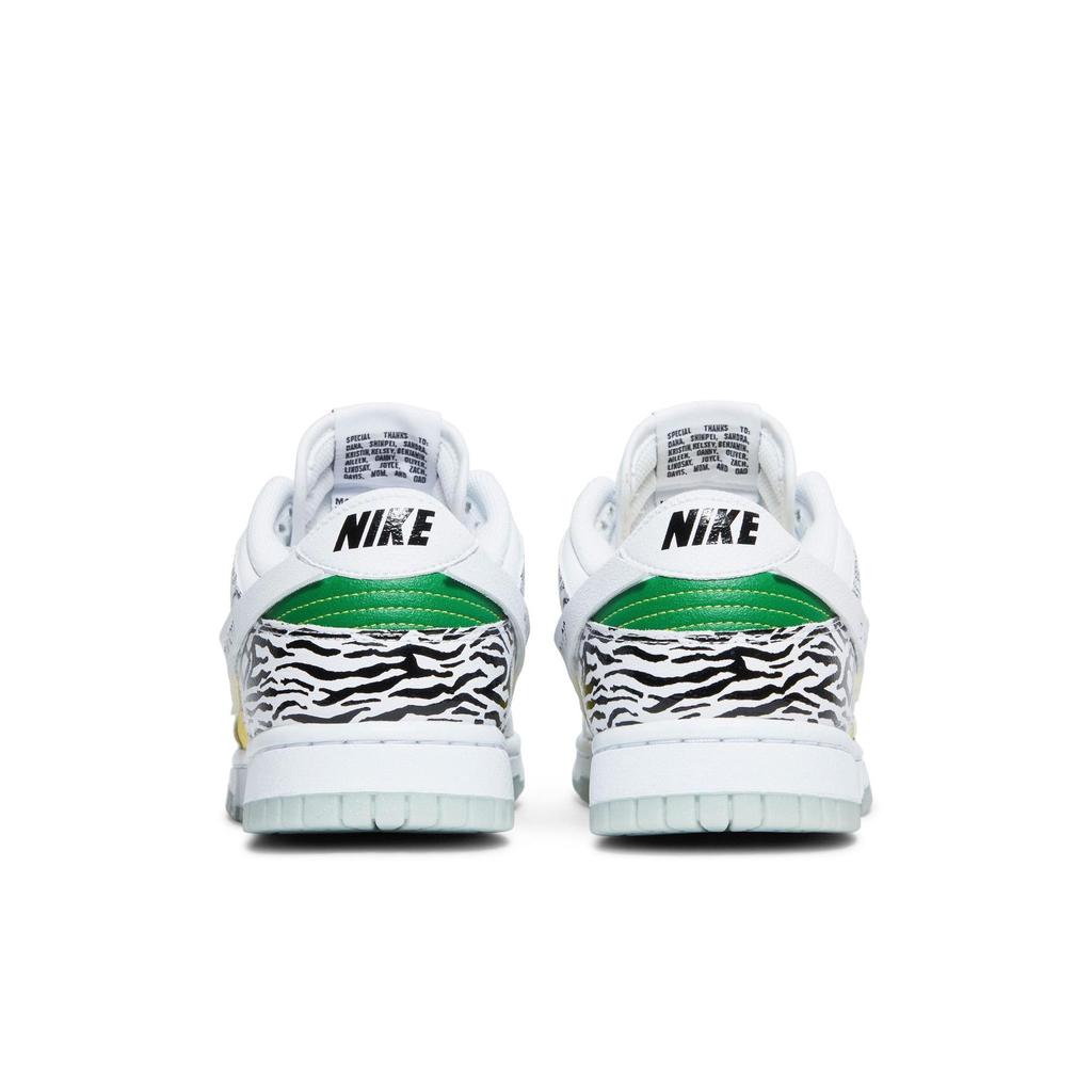 Nike Dunk Low 'Doernbecher 2022' (Unisex) White / White / Black / Green Apple Skateboard Shoes DR7305 100