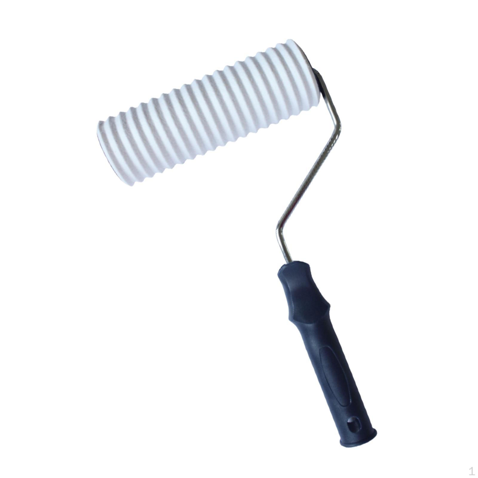 

Узорчатый валик для рисования декоративный практичный с ручкой креативный резиновый художественный инструмент для Style D