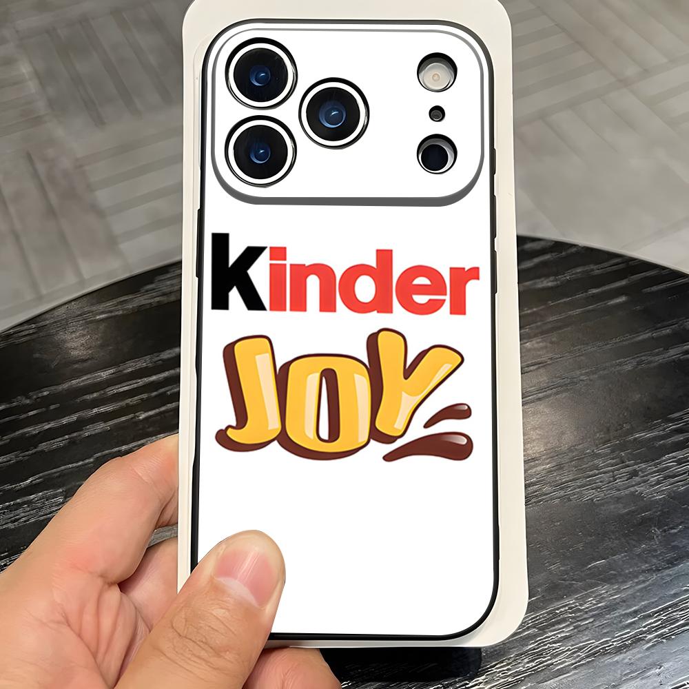 Trolly Egg K-KINDER JOY Surprise Phone Case For IPhone 17 Pro Max 16 15 14 Pro Max 13 11 X Xs Xr 8 7Plus Silicone Cover