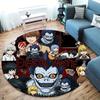 Death Note Round Area Rug Carpet Rug For Living Room Bedroom Sofa Playroom Decor Nonslip Floor Mat