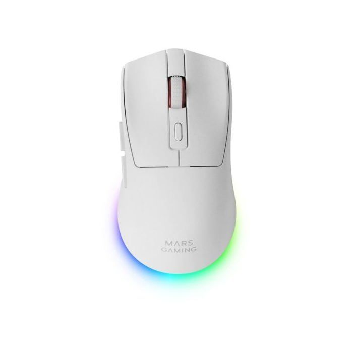 Mars Gaming Mm-t3 Wireless Mouse Rgb Optical Bluetooth 5.0 14400 Dpi Huano White Switches