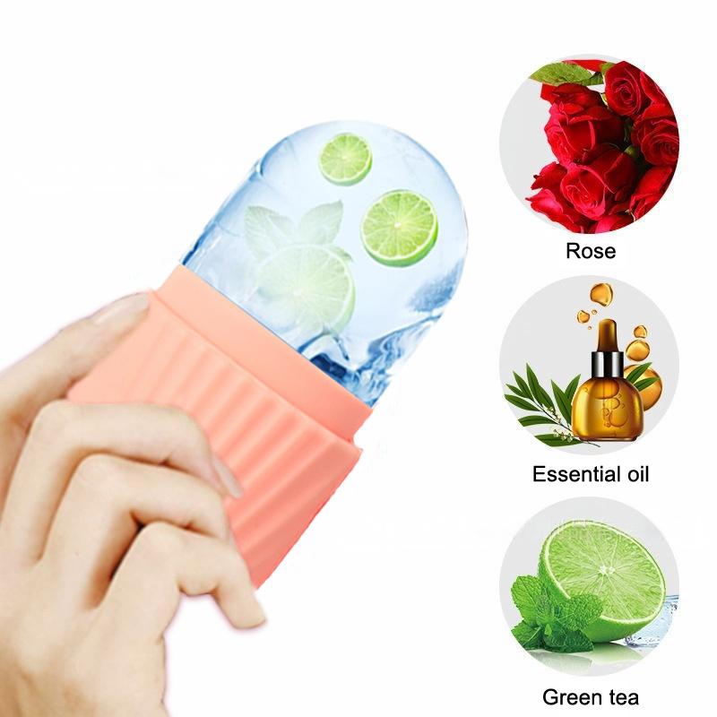 Ice Ball Face Roller Silicone Ice Mold Face Roller Skin Care Lifting Firming Face Skin Reusable Facial Skin Care Tools