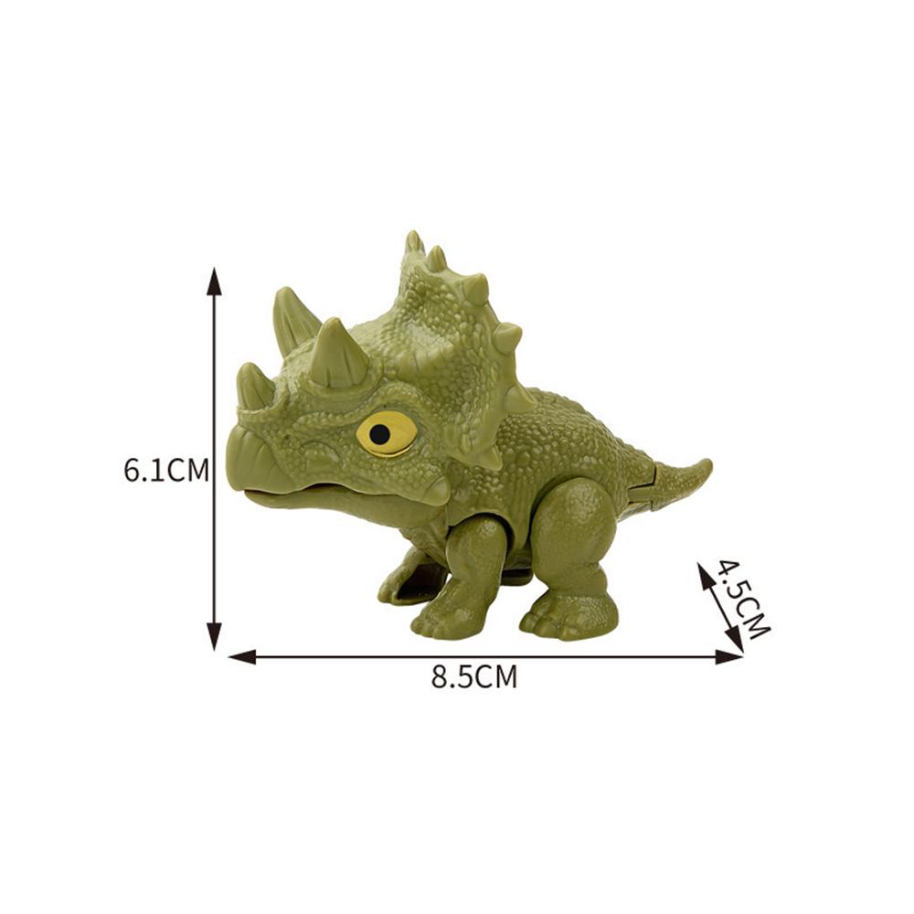 4pcs Biting Finger Dinosaurs Toy Collectibles for 3+ Year Old Kids Birthday Gift