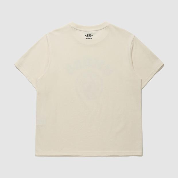 UMBRO [Umbro X Moonsun] Logo Short Sleeve T-Shirt Ivory (Uq223Crs43)