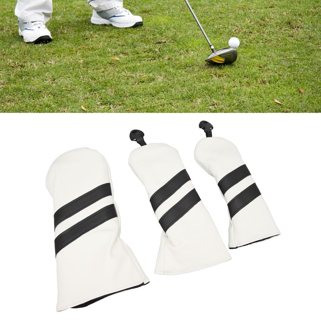 Hdcover PU Driver Hdcover Wood Fairway   Dustproof Rotatable Label      or for Sports Outdoor