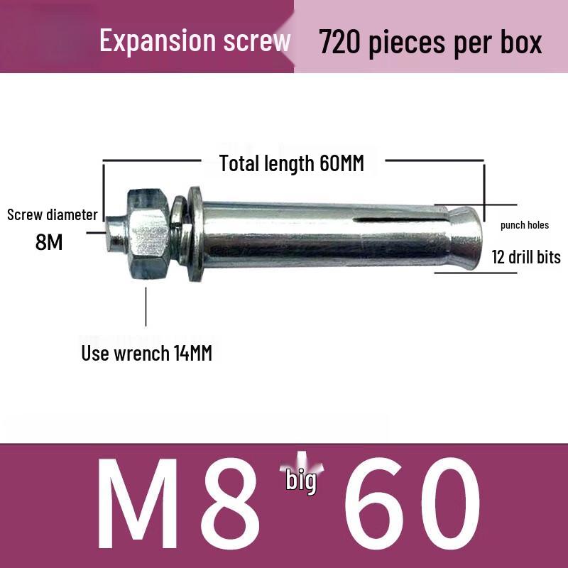 Lixian Galvanized Carbon Steel Expansion Bolt