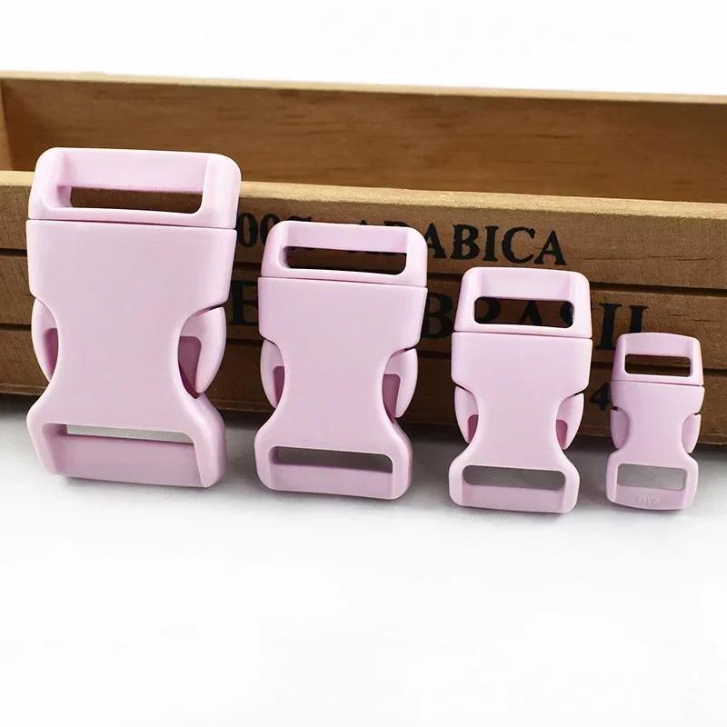 Meetee 10/20Pcs 10-25mm Plastic Side Release Buckle Bracelet Buckles Bag Strap Adjustable Dog Collar Clasp Leather Accessories