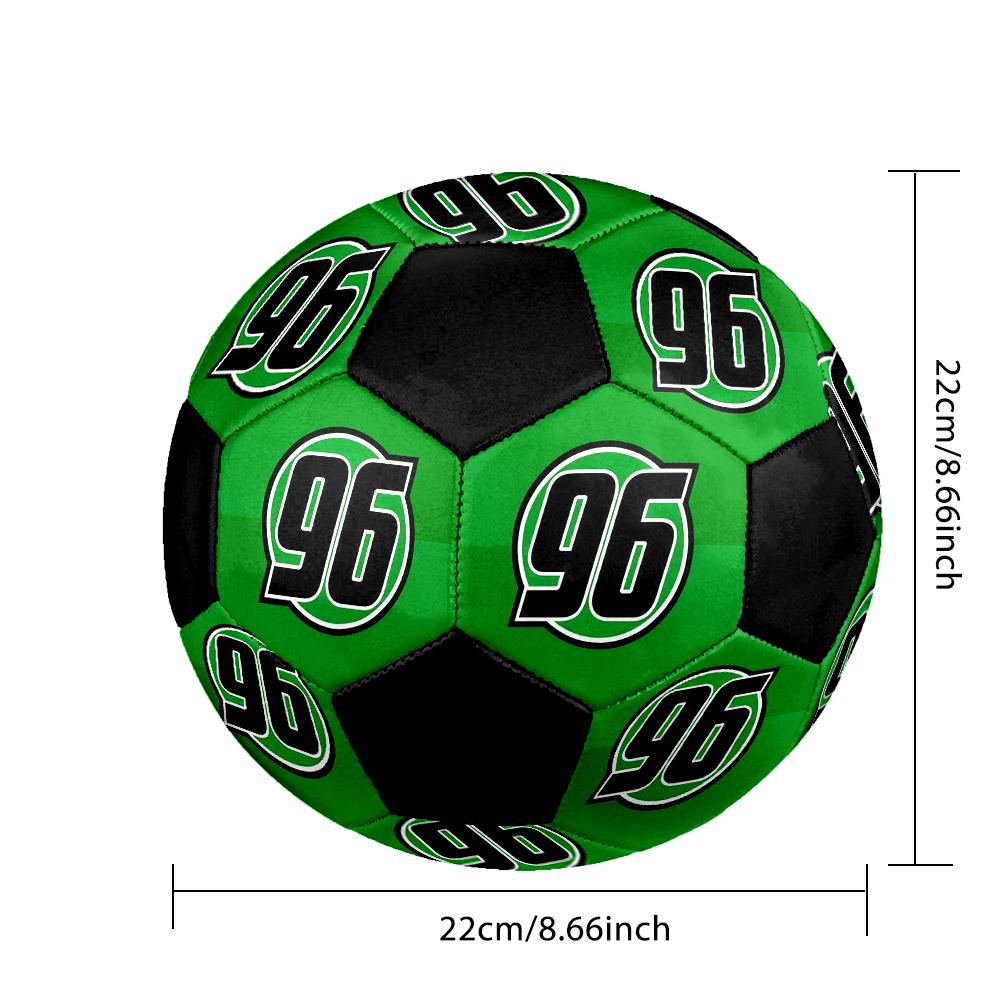 SIZE 5 Hannover 96 Soccer Ball Colorful All Ages Machine Stitched PVC Competition Ready Durable High-Bounce