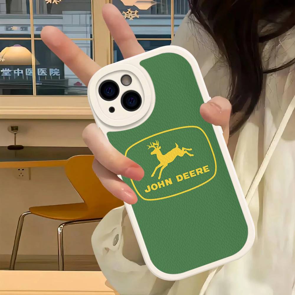 

Зелена Чохол для телефону Green J-John Truck D-Deeres Для IPhone 11 12 13 14 15 16 Pro Max Plus Шкіряна Кришка iphone X