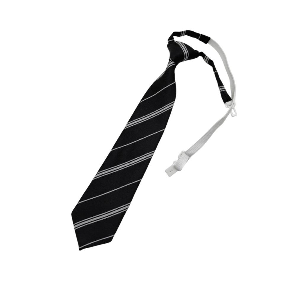 

Versatile Black Men s Hand-Tied Tie Diagonal Stripe Shirt Accessories Lazy Necktie Classic Style Cravat Business Suit Accessory