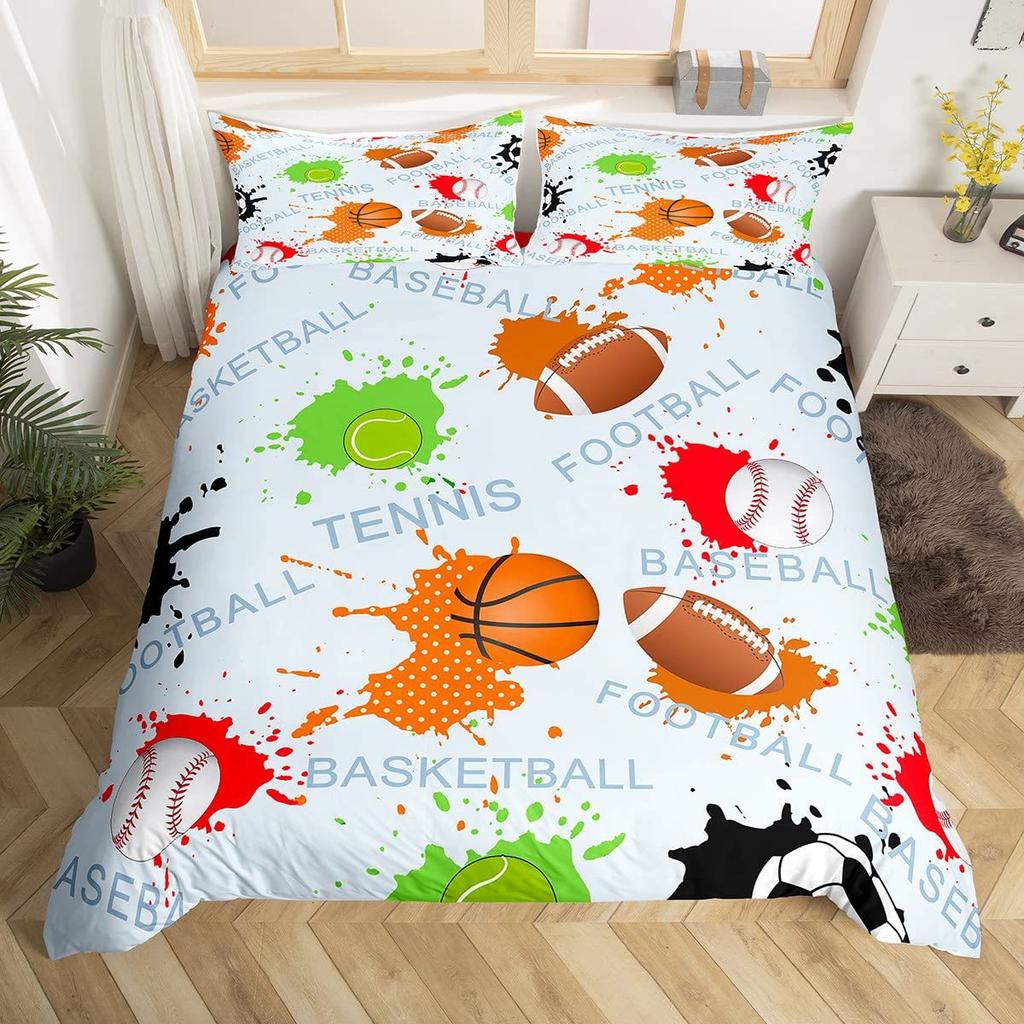 Competitive Sports Boxing Game Three-Piece Quilt Cover Digital Printing Bedding Set Bed Cover