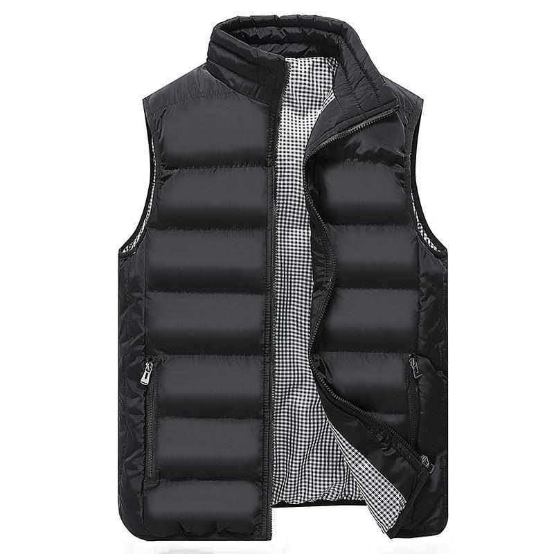 Men's Vest Autumn and Winter Thickened Warm Down Cotton Clothes Vest