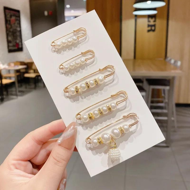 Detachable Metal Brooches for Women Pins Fastener Pants Pin Button Sewing-Free Buckles for Jeans Perfect Fit Reduce Waist