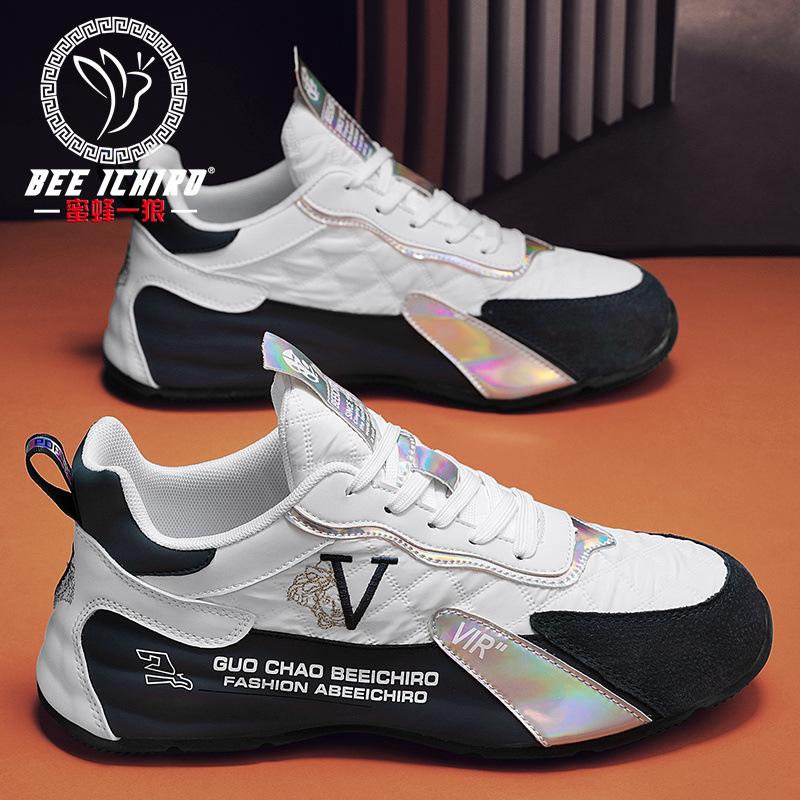 Men's shoes new sports shoes summer breathable tide brand high-end heightening sole shoes