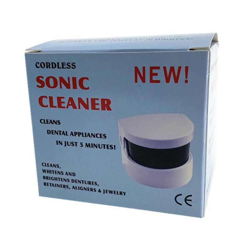 

Portable Mini Home Jewelry Vibration cleaner Ultrasonic Denture Cleaning Coin All-round Fast Cleaning