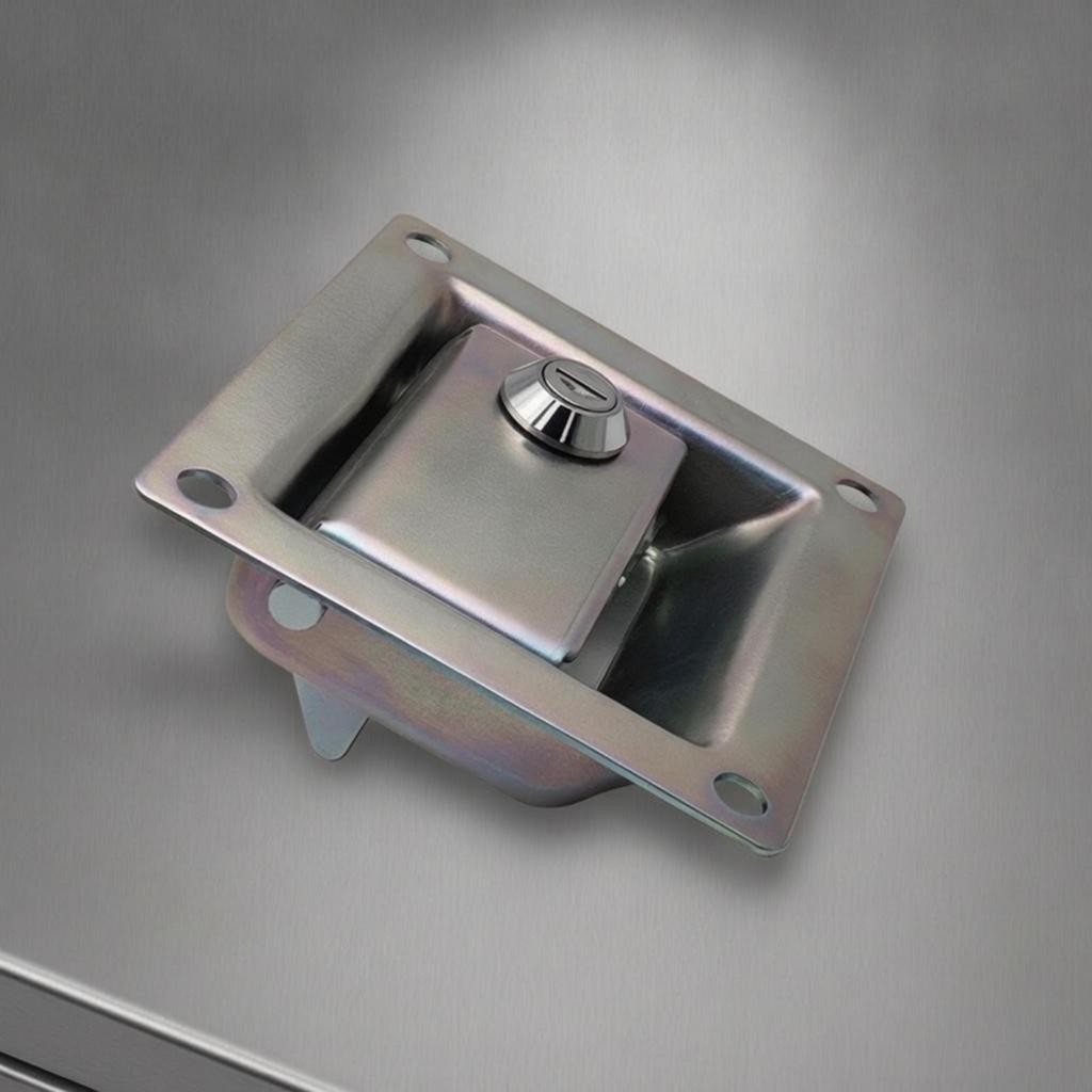 Recessed Hook-Type Collision Lock Flush-Mounted Keyed Hook with Mounting