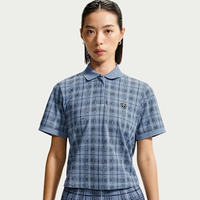 Nike Polo Shirts Women s Blue/Light Blue Lapel Moderate S