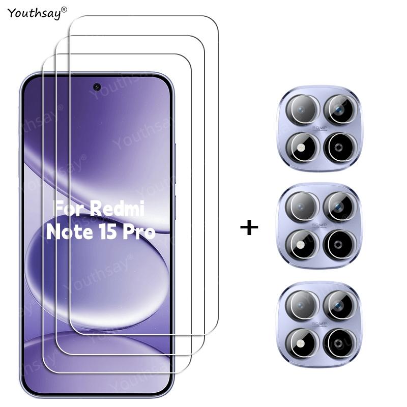 6in1 Glass For Redmi Note 15 Pro 5G Tempered Glass Xiaomi Redmi Note 15 Pro Screen Protector Phone Lens Film Redmi Note 15 Pro