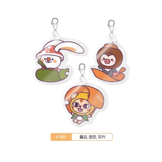 

2024 CRAVITY Персонаж Осенний CCREW POP-UP Store Акриловый Мини Шарм Набор A ver.