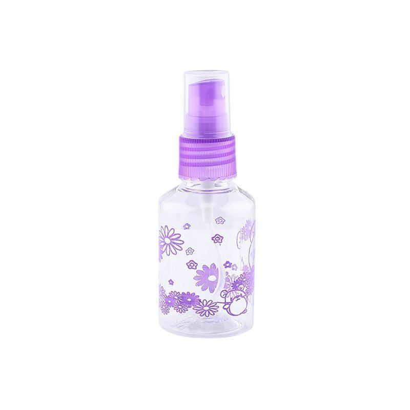 Clear Printed Cosmetic Spray Bottle (50/75/100ml) - Portable, Colorful, Press-Style, Plastic Beauty Tool