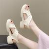 Fashion Women's Summer Slippers Casual Thi Bot Beach Sandals Anti-Slip One-Strap Slippers Sweet Sle Flat Heel