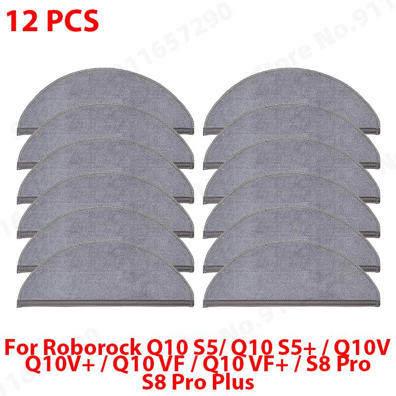 Passend für Roborock Q10 S5 / Q10 S5+ / Q10V / Q10V+ / Q10 VF / Q10 VF+ / S8 Pro / S8 Pro Plus: Haupt-, Seitenbürste, Filter, Wischmopp, Staubbeutel