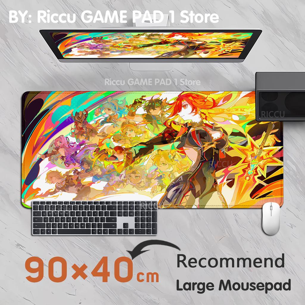 PC Genshin Impact Mavuika High definition printing Mechanical Keyboard XXL Locking Edges accessories Mouse pad Hentai ESports