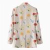 Women's Blazer Spring Fashion Pastoral Style Printed Single-breasted Casual Temperament Ladies Blazer Jacket
