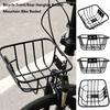 Metal Bicycle Rear Basket Fixed Durable Backpack Storage  Children's Folding Bike Accessories