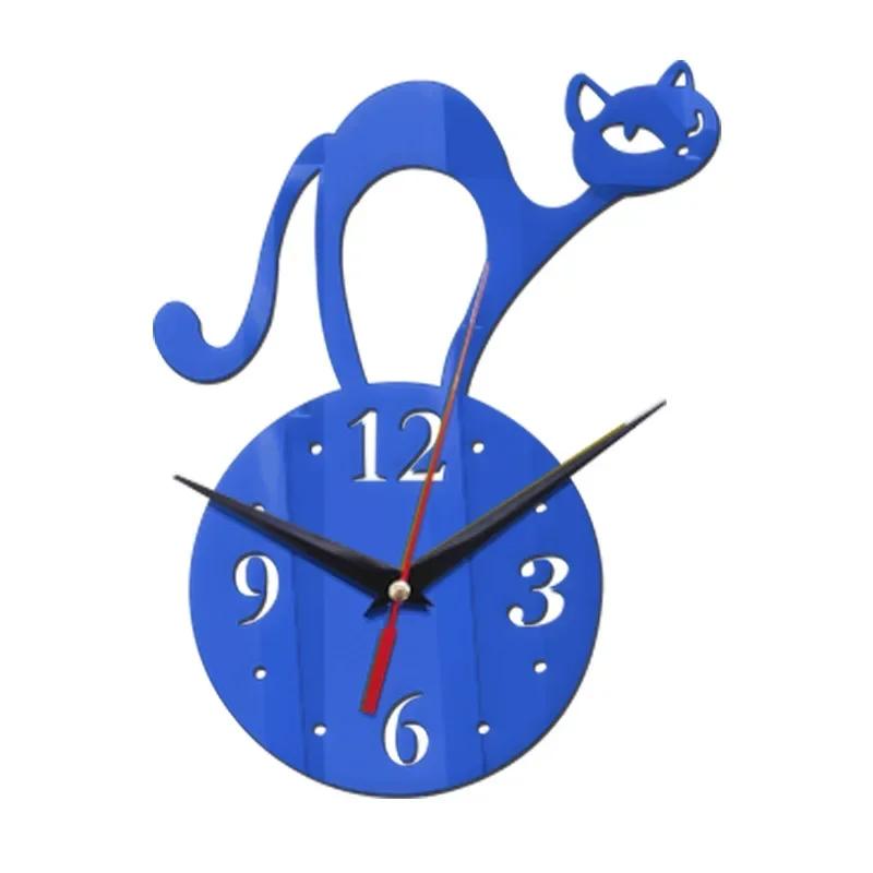 

2024 Новые настенные часы Diy из акрила Diy, новое поступление, украшение для дома, 3D-зеркало, модная наклейка, современный хороший подарок, серебристый цвет королевский синий