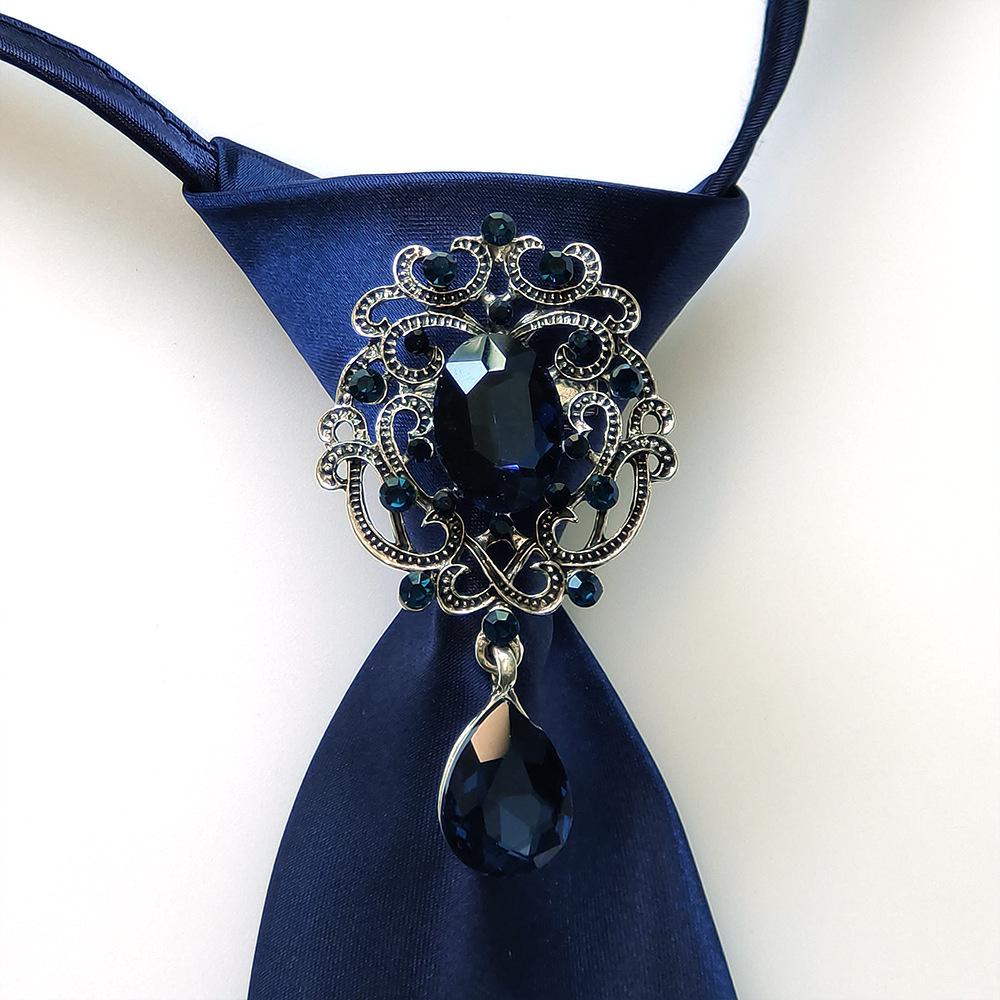 Unisex Pearl Tassel No-Knot Bow Tie Shirt - Casual Fashion Trend