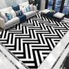 Modern Zebra Animal Pattern Carpet Mat Black White Striped Rug Minimalist Non-slip Large Area Home Decoration for Living Room