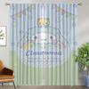 Cinnamorolles Home Interior Curtains for Living Room Partition Blackout Curtain Shades Tulle for Bedroom Halloween Decoration