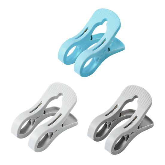 Yousheng 5Pcs Plastic Clothes Pins Windproof Strong Grip Clothes Pegs Heavy Duty Sheets Towels Laundry Clothing Drying Clothespin