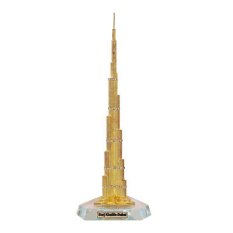 Burj Khalifa Metal Souvenir Model - Dubai Tower Architectural Ornament