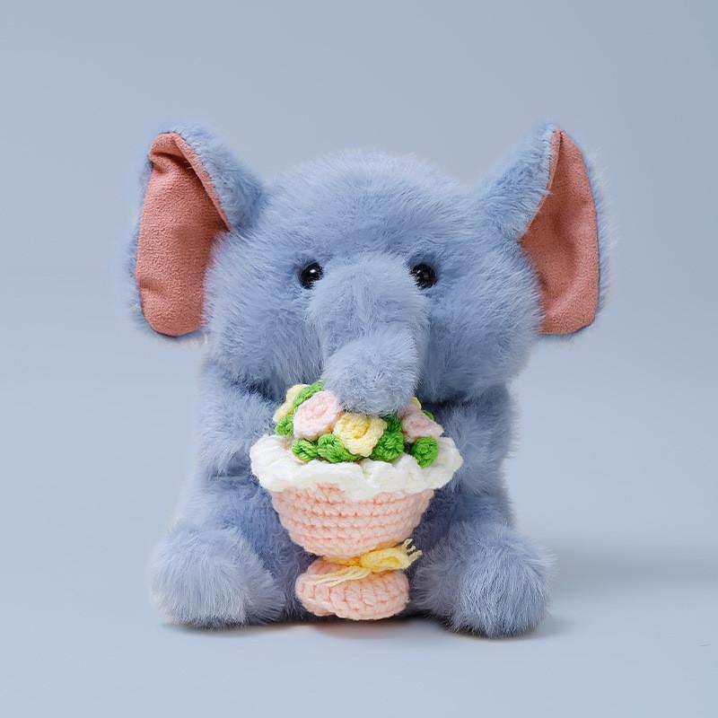 Kara Fox Cat Plush Toy With Flower Holder For Kids Room Decor And Giftgiving