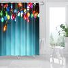 Merry Christmas Shower Curtains New Year Santa Bathroom Decor Bath Curtain Cartoon Snowman Elk Bath Bathroom Curtains