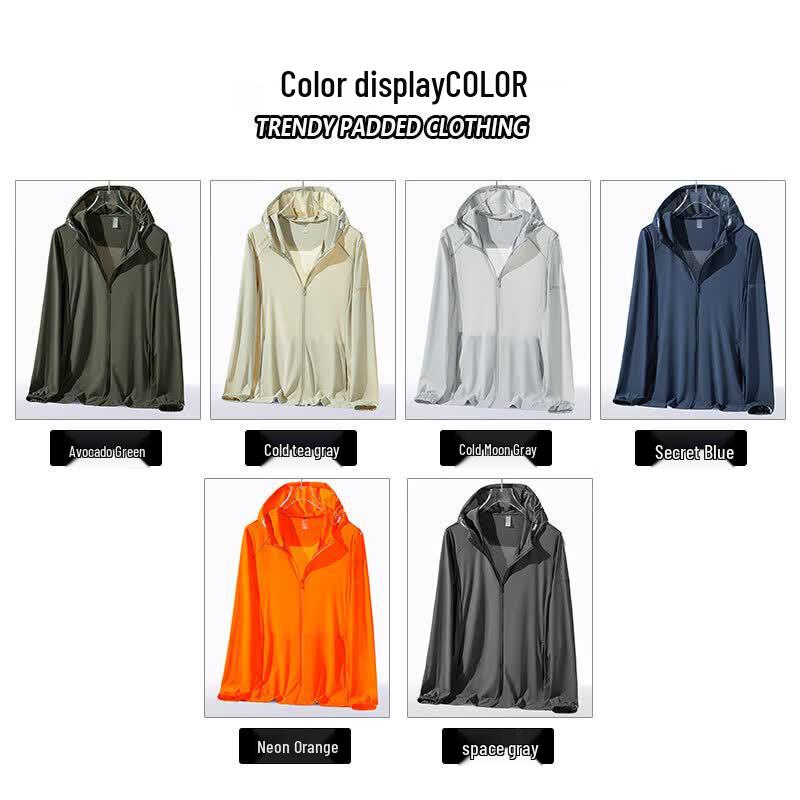 Romon Men's UPF50+ Ice Silk Sun Protection Jacket