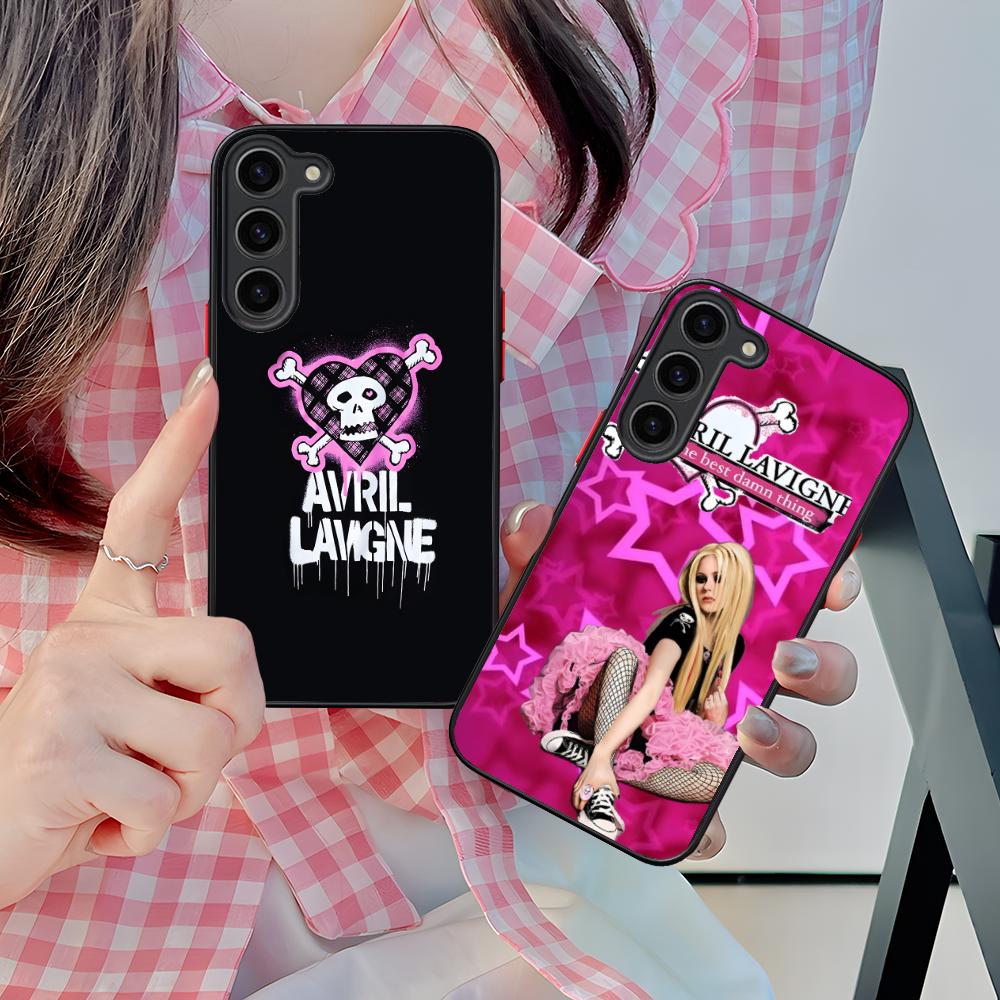 Avril Lavigne Silicone Mobile Phone Case for Samsung Galaxy S26 S25 S24 S23 S22 S21 Plus FE Ultra Colorful Cover