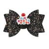 Girl Hairpin Three-Dimensional Bow Shape Rainbow Gradient Color Glitter Hair Clip Side Bangs Party Hair Accessory