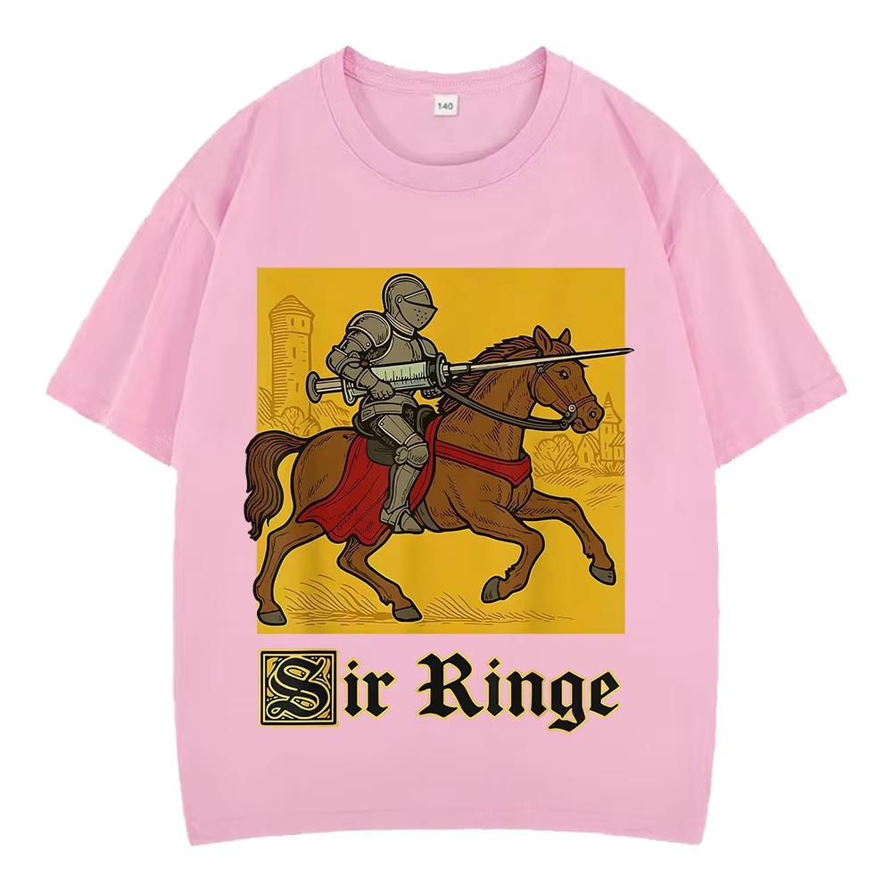 

Sir Knight Funny Syringe Meme TShirt Unisex Women Harajuku Hiphop Tshirts Shortsleeved pure Cotton Vintage Tshirts Streetwear 4XL