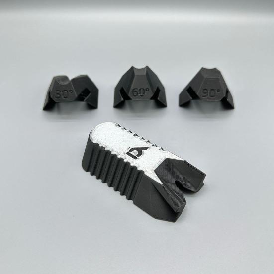 Drill Guide High-Strength PLA Plastic Versatile Drill Guide Accessory with Modular Slots 45/90 Degree Slip-Resistant Base